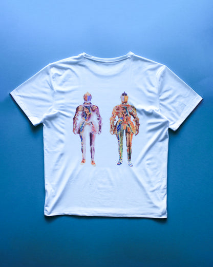 Holy Knight White Tee - Blooming Flame